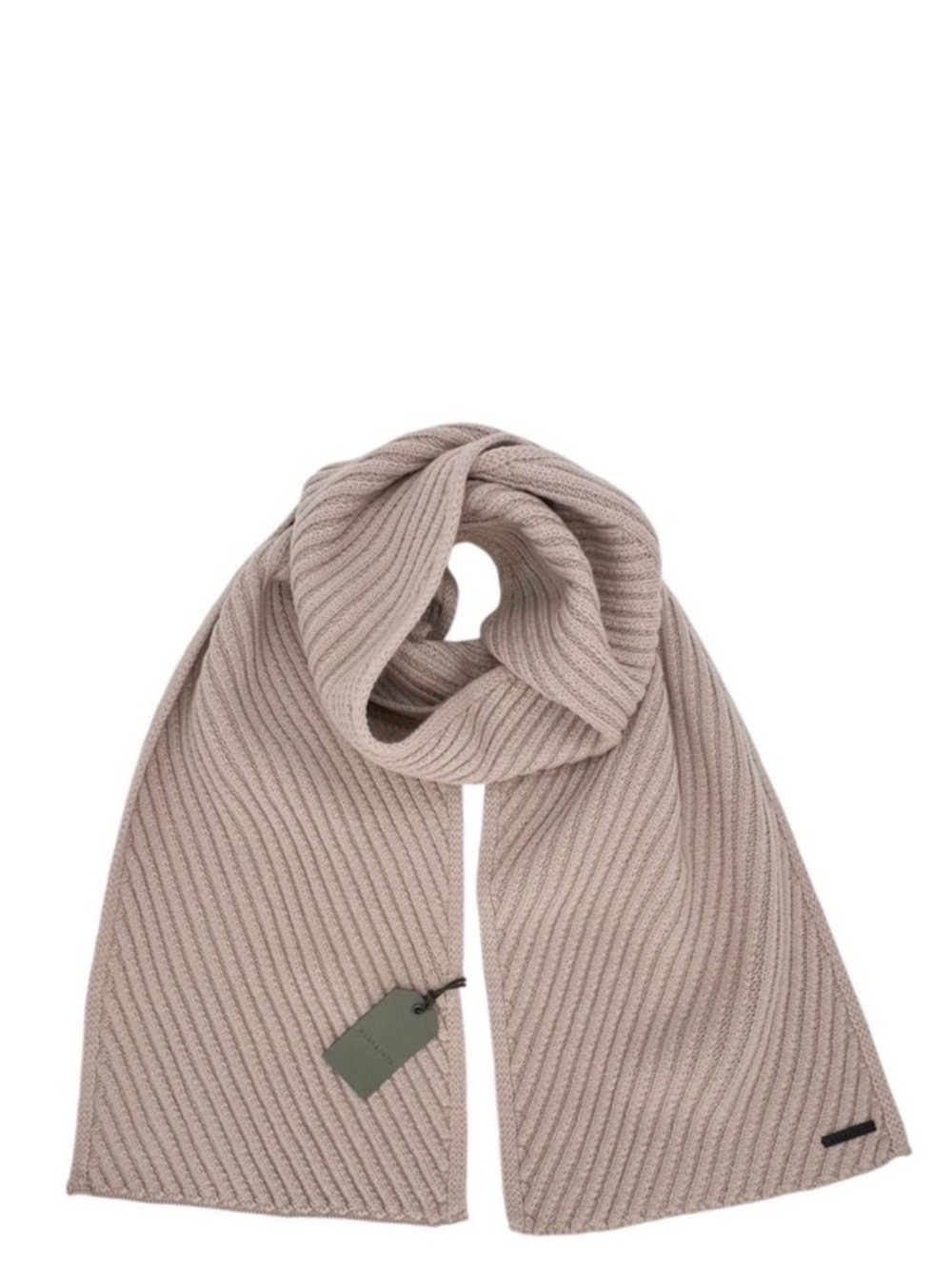 Allsaints Scarf Blush Pink Wool Blend Sweater Rib Knit All Saints Winter New NWT